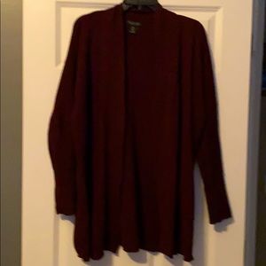Beautiful maroon cardigan by Rachel Zoe